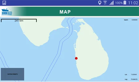 Vessel tracking screenshot